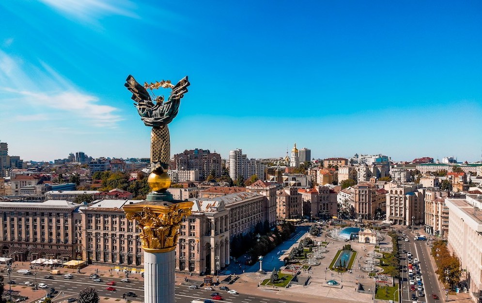 The Kyiv city centre.
